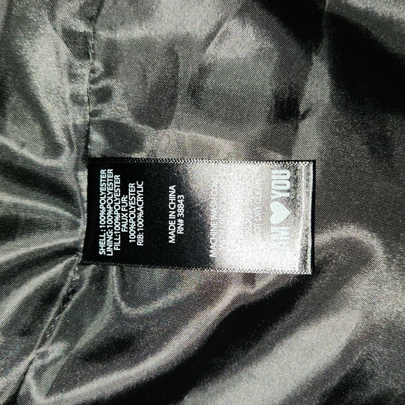 New Sam Edelman Asymmetrical Water Repellent Puffer Jacket - Picture 9 of 9